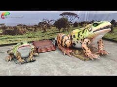 Landschaftsdekorations-realistische Animatronic Tier-lebensgroßes Frosch-Wasser-Widerstehen