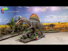 Animatronische Dinosaurier Simulation Spinosaurus Jagdszene für Vergnügungspark Dekoration