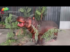 Realistische Animatronische Tiere Simulierte Hippo für Zoo-Park Dekoration
