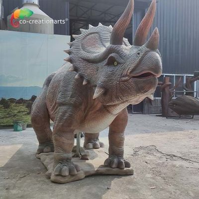 kaufen Realistischer lebensgroßer Animatronic Dinosaurier Trceratops Jura für Vergnügungspark online manufacture