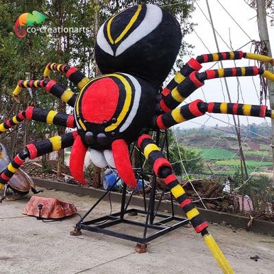 kaufen Botanischer Garten-riesige Animatronic Spinne mit Netz-lebensgroßem lebendigem Ton online manufacture