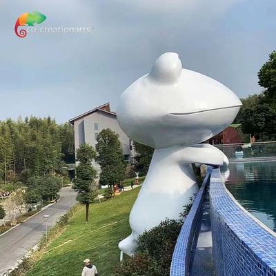 Ein guter Preis. Thema-Wasser-Park-Fiberglas-Animatronic Frosch-Statuenwetterbeständigkeit Online