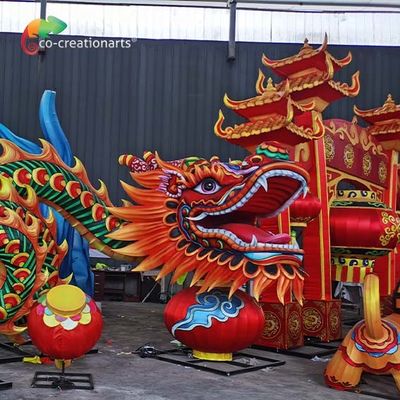 Traditionelle Laternen des Festival-Chinesischen Neujahrsfests 2 Meter verwittern Beweis