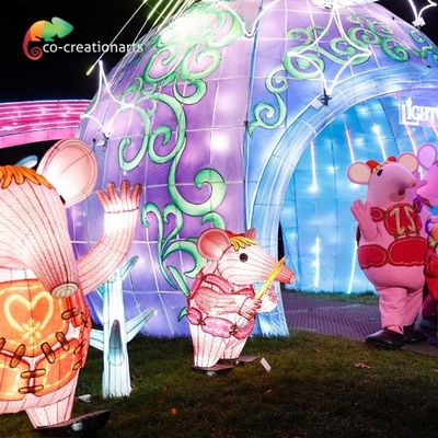Länge Ourdoor LED-Licht-2m chinesische Festival-Laternen für Weihnachtsshow