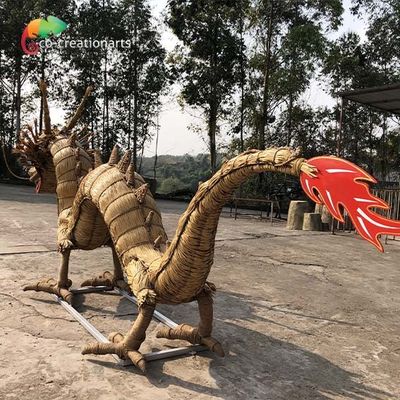 Stahlrahmen Animatronics nach Maß Straw Handmade Dragon