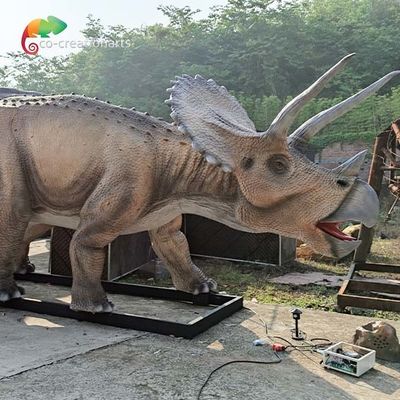 kaufen 7M Dino Animatronic Realistic Tricratops Large Dinosaurier im Freien mit Endstückbewegung online manufacture