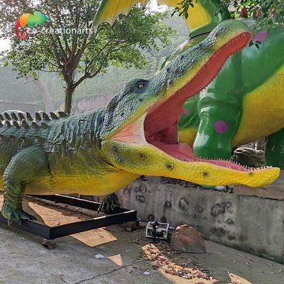 Zoo-Ausstellungs-realistische Animatronic Tier-lebensgroßes Krokodil wasserdicht