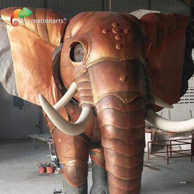 Ein guter Preis. Mall Decoration Custom Made Animatronics Fiberglass Elephant Statue 4.5 meters Online