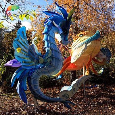kaufen Aquarium-Unterhaltungs-Ausstellungs-chinesischer Festival-Laternen-Hippokamp-Tierlaternen online manufacture