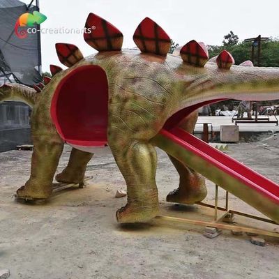 Ein guter Preis. Kundengebundenes 6M Dinosaur Playground Equipment Fiberglas Stegosaurus-Dia Online