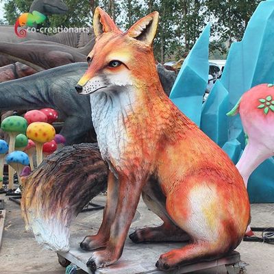 1,6 Meter Höhen-Fiberglas Animatronic Fox für Spielplatz