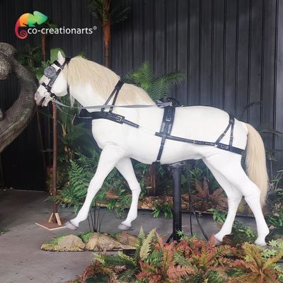 Ridable simulierte laufendes Pferderealistische Animatronic Tiere für Unterhaltungs-Ausstellung