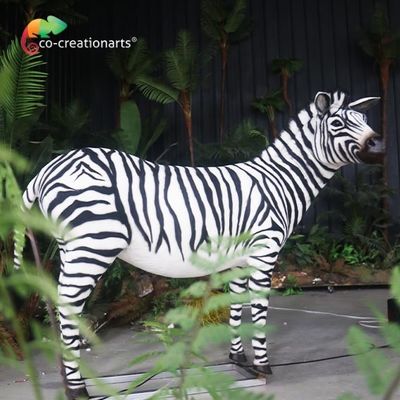 Simulierte bewegliches Zebra-realistische Animatronic Tiere für Zoo-Ausstellungs-Vergnügungspark