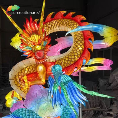 Traditionelle Drachen-Chinesische Tier Laterne für die Festival-Ausstellung