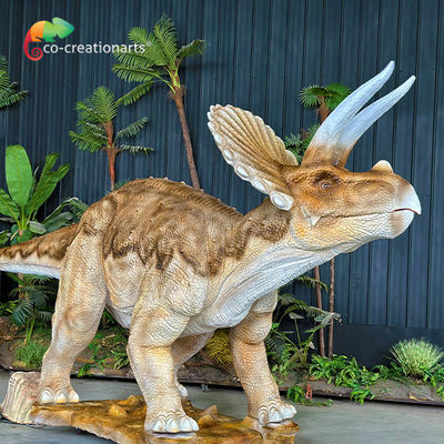 kaufen Realistische Induktionssteuerung Animatronische Dinosaurier Animatronische Triceratopen für die Angriffskraft online manufacture