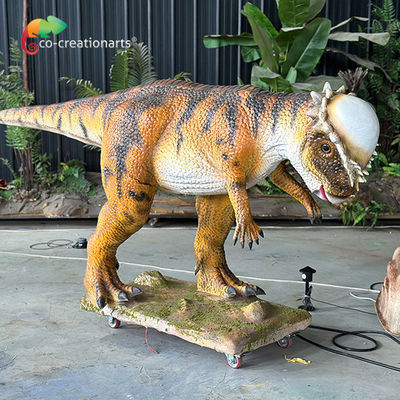 Ein guter Preis. Animatronische Dinosaurier in Lebensgröße Simulierte Pachycephalosaurier-Schlacht für Jurassic-Themen-Attraktion Online