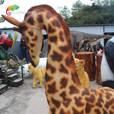 Ein guter Preis. Beleuchten von Freizeitpark-Fiberglas-Giraffen-Simulations-Farbe Online