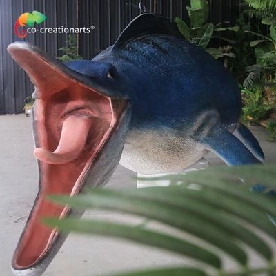 Ein guter Preis. Handgemachte Mosasaur-Fiberglas-Statuen für Ausstellung im Freien Online