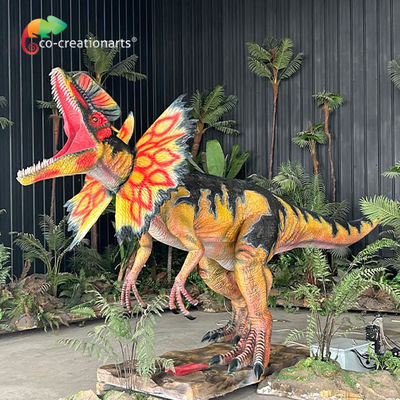 Ein guter Preis. Realistischer Klang Lebhafte Bewegungen Hochwertiger Dilophosaurus Dinosaurier zur Ausstellung Online