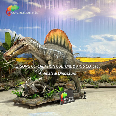Ein guter Preis. Animatronische Dinosaurier Simulation Spinosaurus Jagdszene für Vergnügungspark Dekoration Online