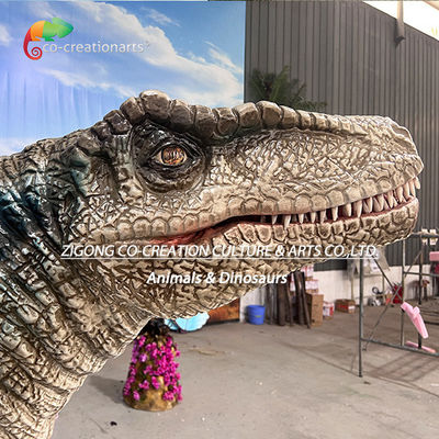 Realistischer animatronischer Dinosaurier Velociraptor: Dynamisches, museumsähnliches Exponat mit lebensechter Bewegung & detaillierter Haut für immersive Bildung