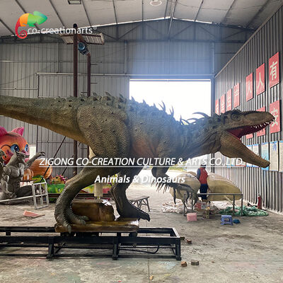 Ein guter Preis. Realistische Servo-Animatronik Indominus Rex Dinosaurier mit Gleisbewegungssystem für Themenpark-Attraktionen Online